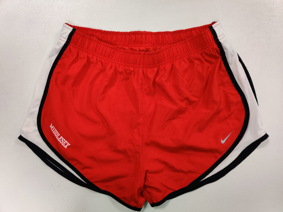 NIKE TEMPO SHORTS RED W/WHT MIDDLESEX