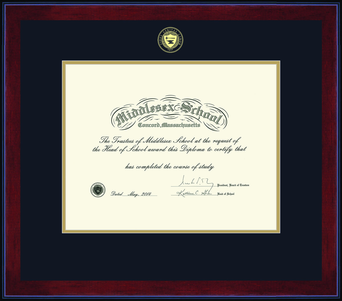 New Middlesex Diploma Frames...