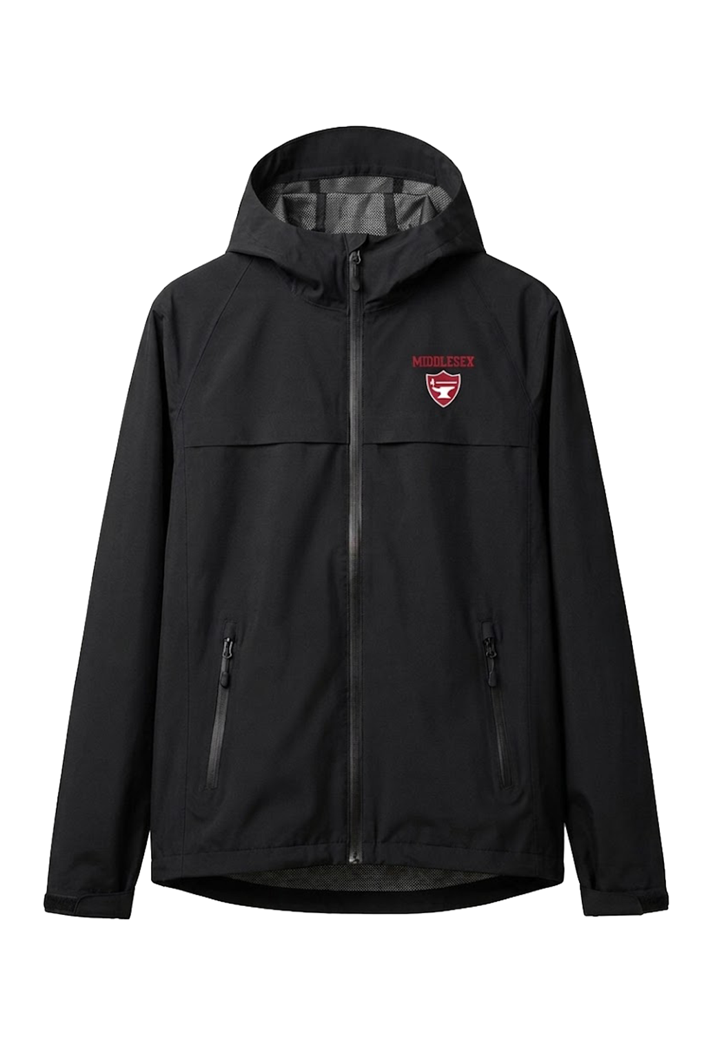 Meshed Lined Full Zip Waterproof Jacket