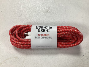 CaseMetro 10 ft USB-C Fast charging cable