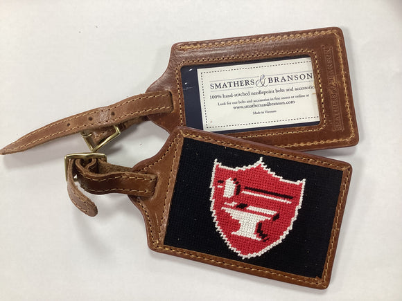 Luggage tags with Hand-Stitched Anvil