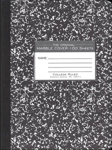 MARBLE COMPOSITION COL RULED 100 PG