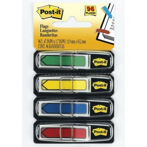 POST IT Flags with dispenser 4 pack BASIC