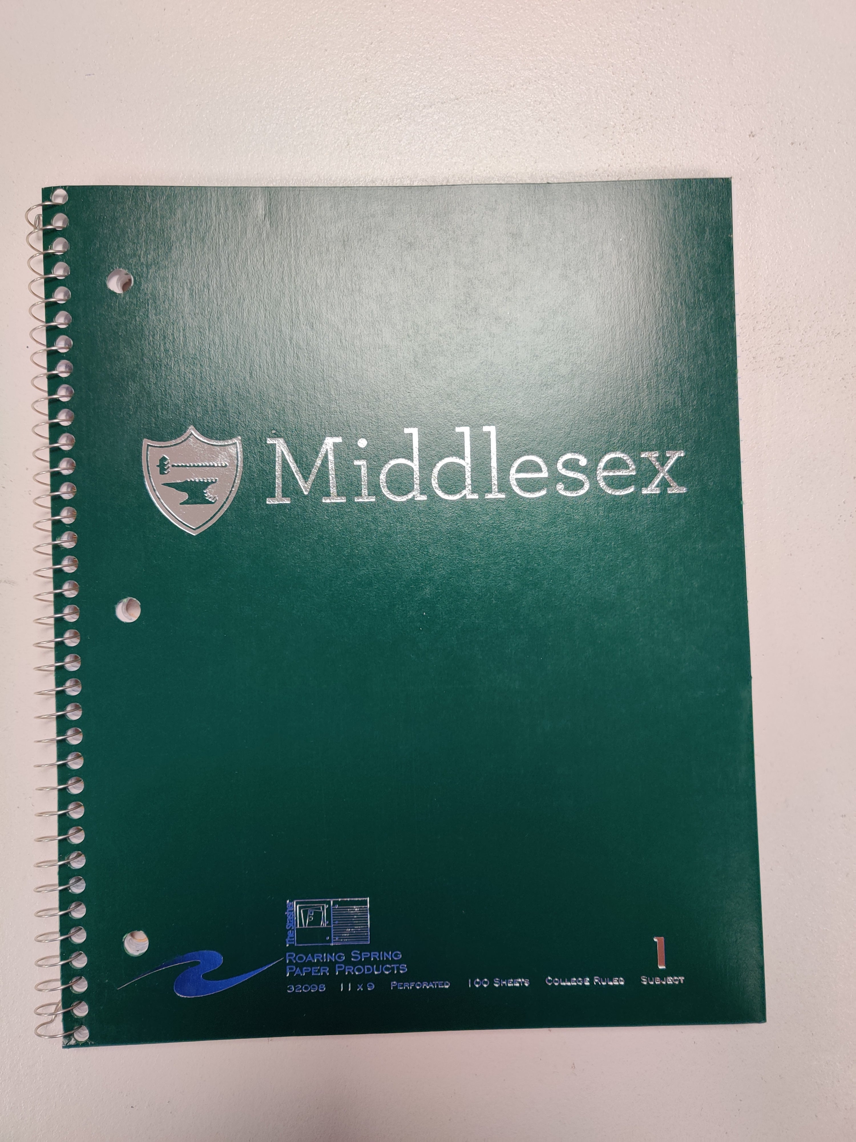 Spiral Notebook - One Subject