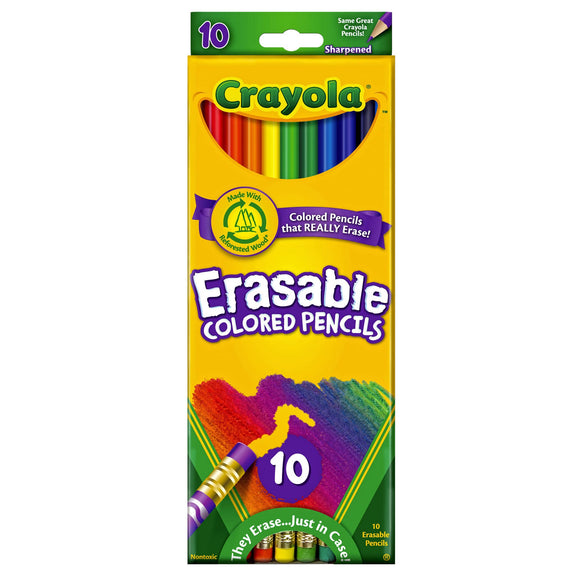 Crayola Erasable Colored Pencils 10 pack