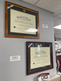 Diploma Frames (Call or Email to Place Order)