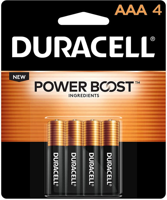 Duracell Power Boost AAA batteries 4 pack