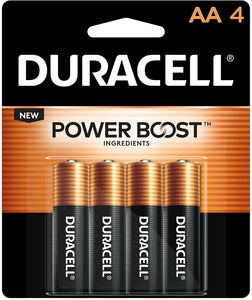 Duracell Power Boost AA batteries 4 pack