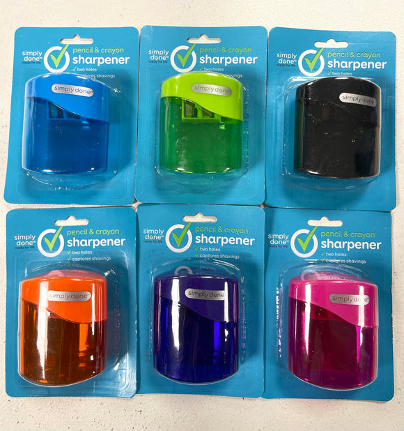 Pencil and Crayon Sharpener (assorted colors)